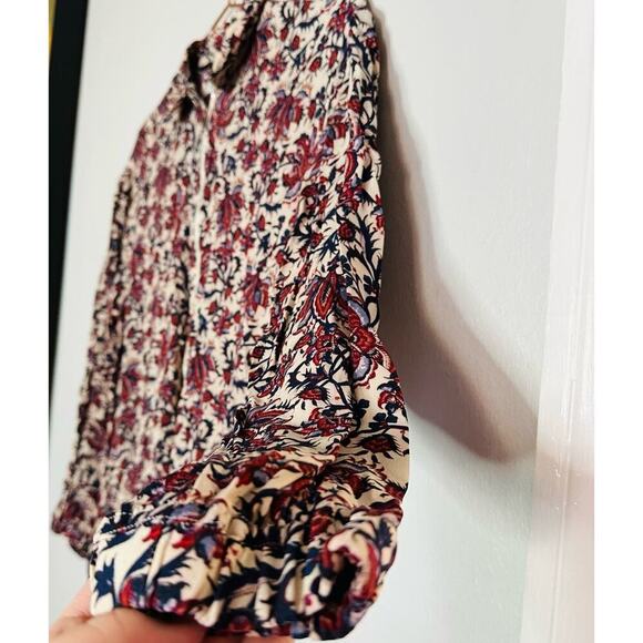 ROBERT RODRIGUEZ Women's Taylor Floral Cropped Floral Shirt Jumpsuit Size 4 - Picture 7 of 16